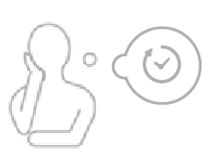 時間を気にしている人のイラスト